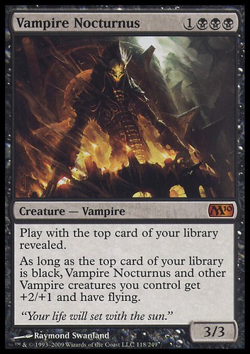 Mtg vampire nocturnus signed - mtg,